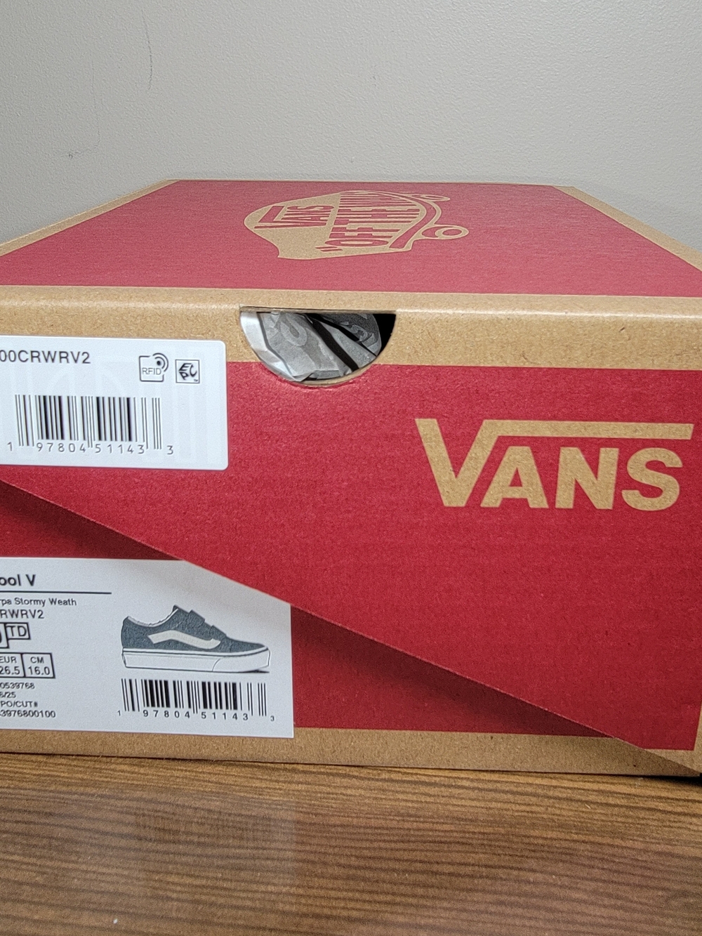 Vans Kids' Blue Suede Sk8-Hi Sneakers - Size 10 Toddler - Picture 5 of 5
